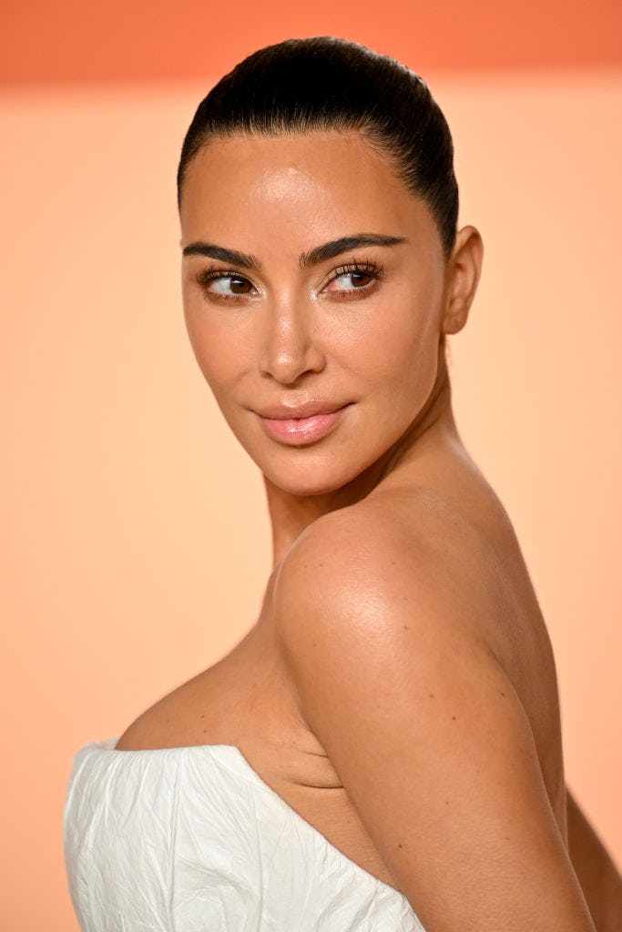 Kim Kardashian attends the 2025 Vanity Fair Oscar Party