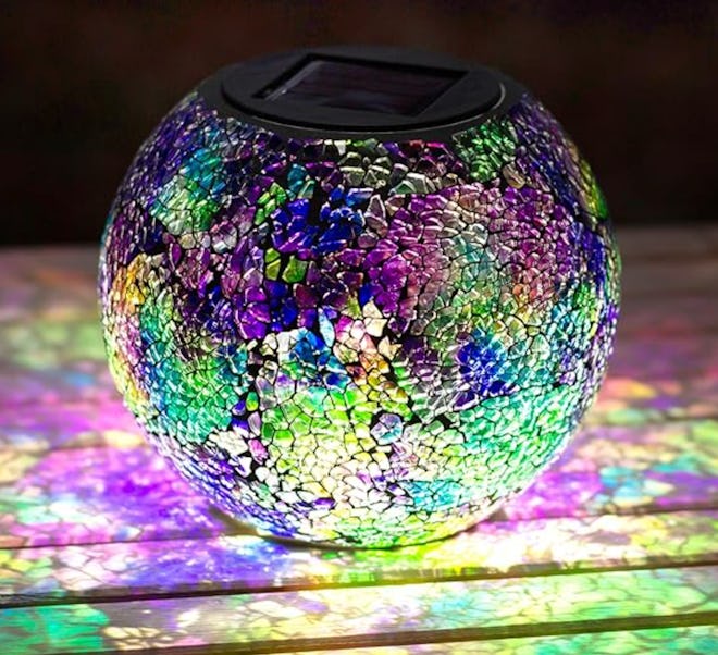 Blazin' Mosaic Table Solar Ball Light Decoration