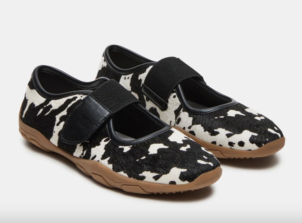 Scooter Black Cow Print