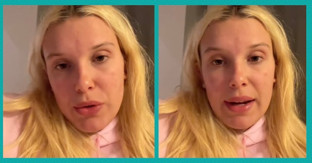 Millie Bobby Brown speaks into the camera about how journalists are criticizing how she is aging.