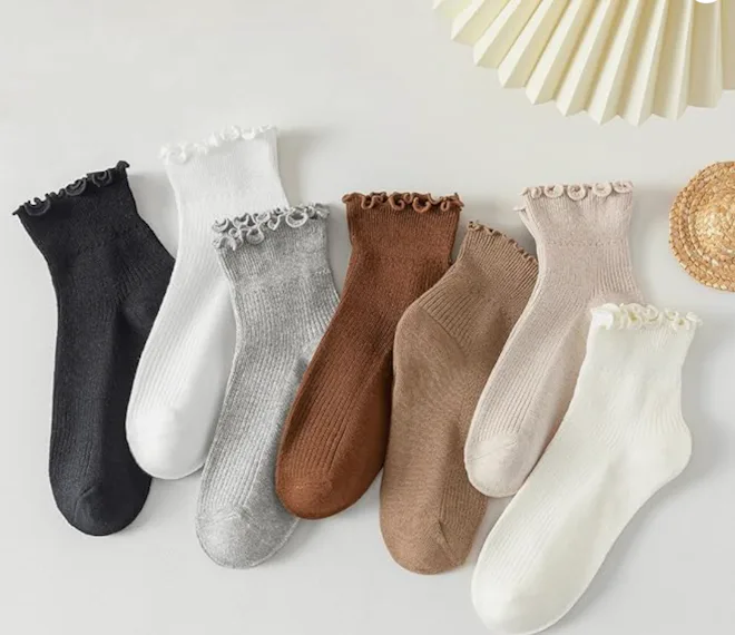 Hstyle Ruffle Socks (6 Pairs)