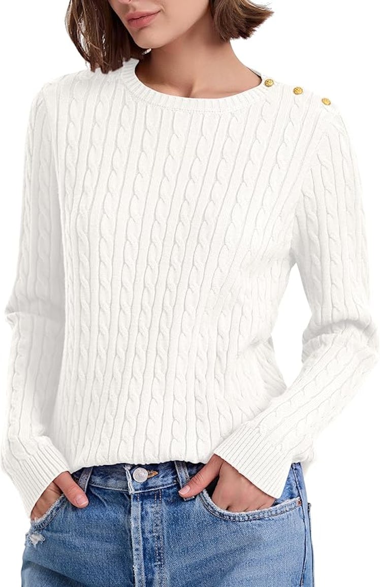 PrettyGuide Cable Knit Sweater