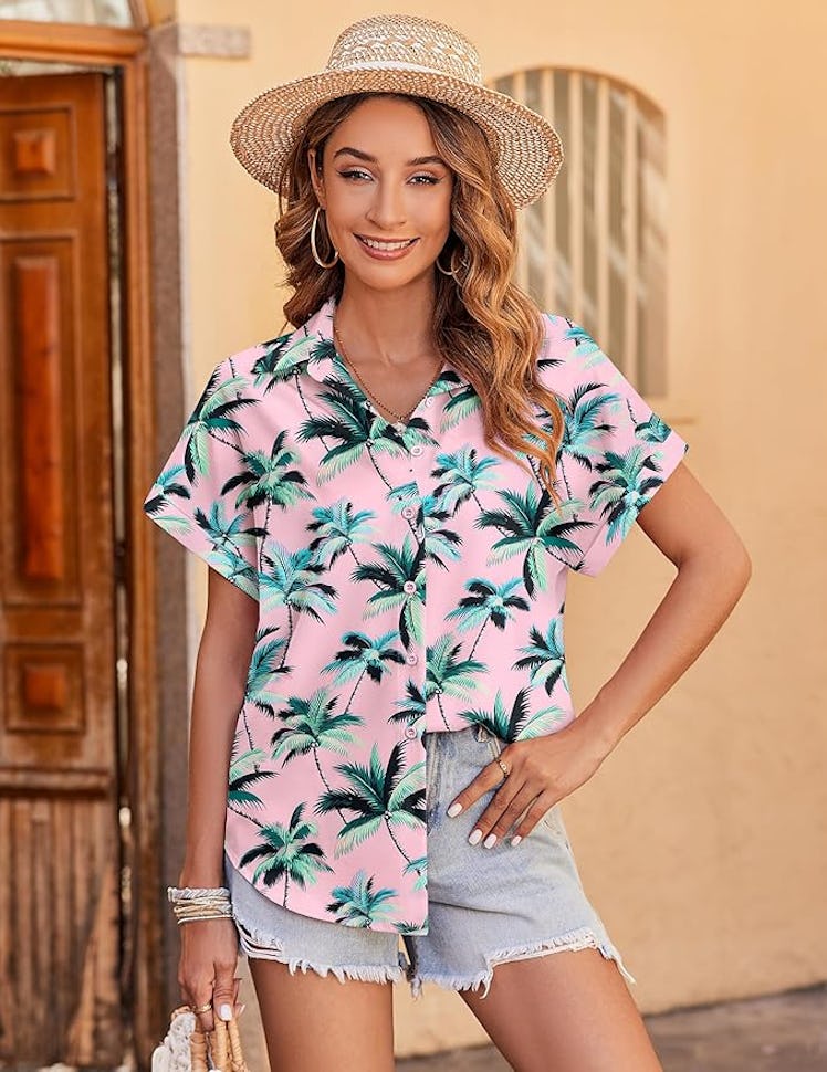 Zeagoo Hawaiian Button Down 