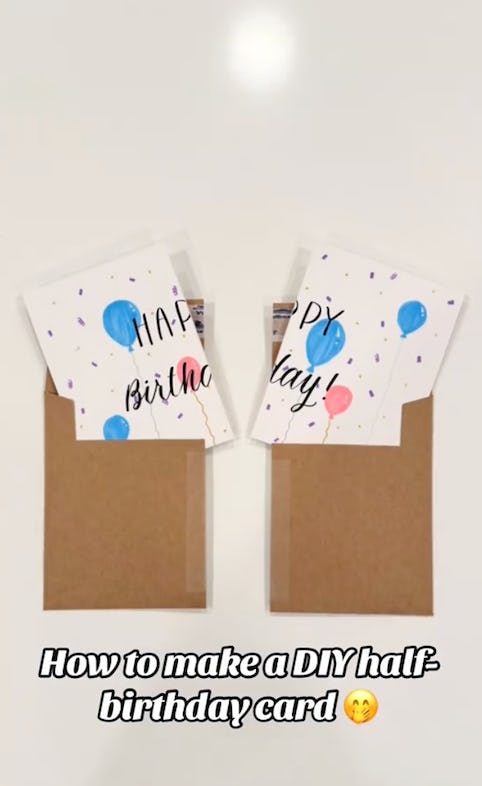 Half birthday ideas.