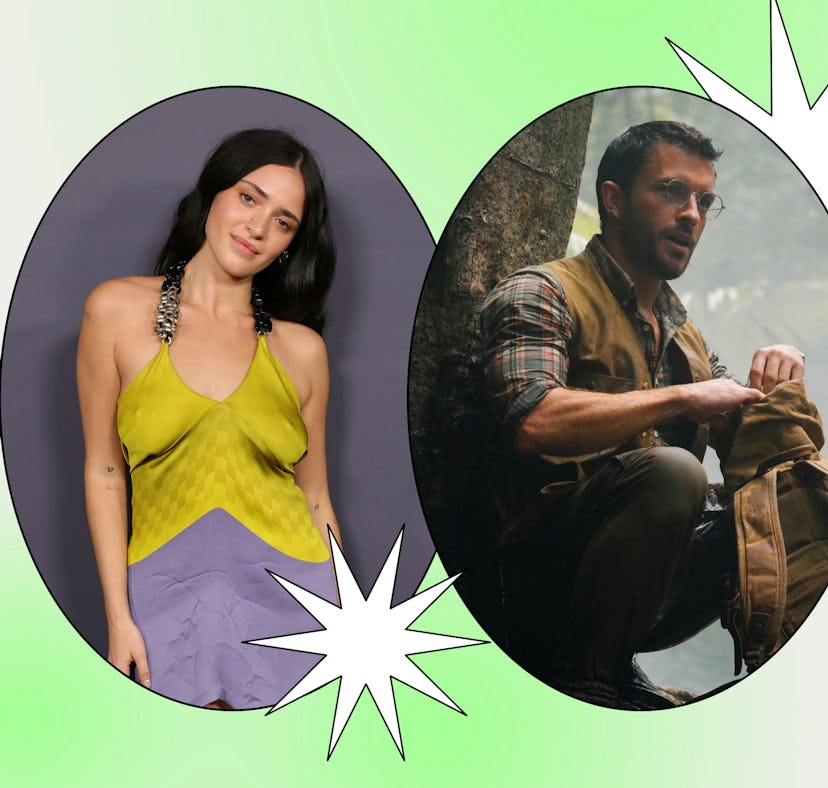Luna Blaise and Jonathan Bailey from 'Jurassic World Rebirth'