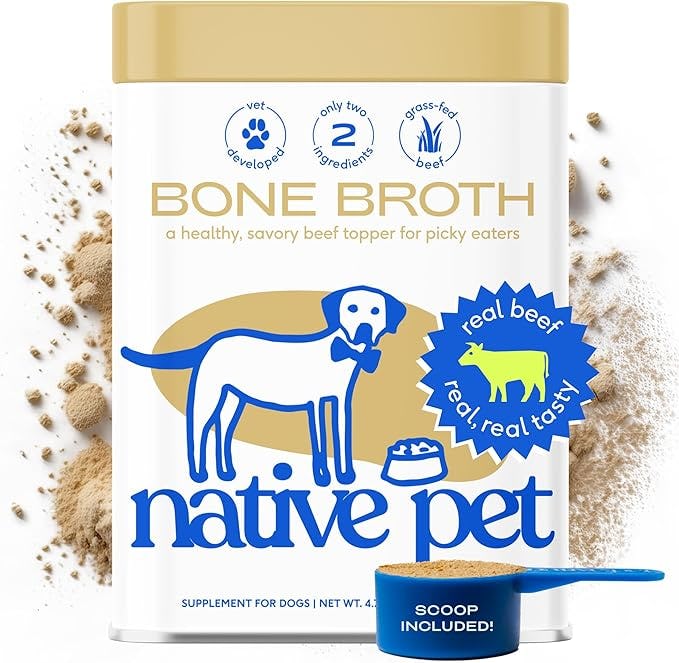 Native Pet Beef Bone Broth Powder for Dogs &amp; Cats