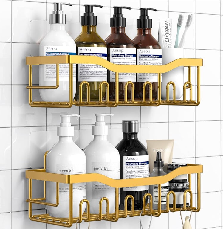 EUDELE Adhesive Shower Caddy (2-Pack)