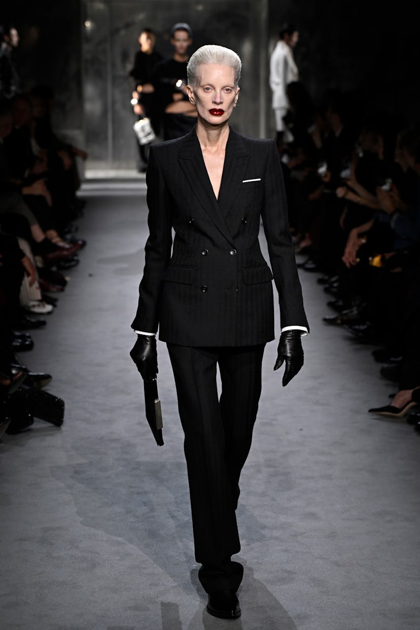 A model walks the runway during the Tom Ford Womenswear Fall/Winter 2025-2026 show as part of Paris ...