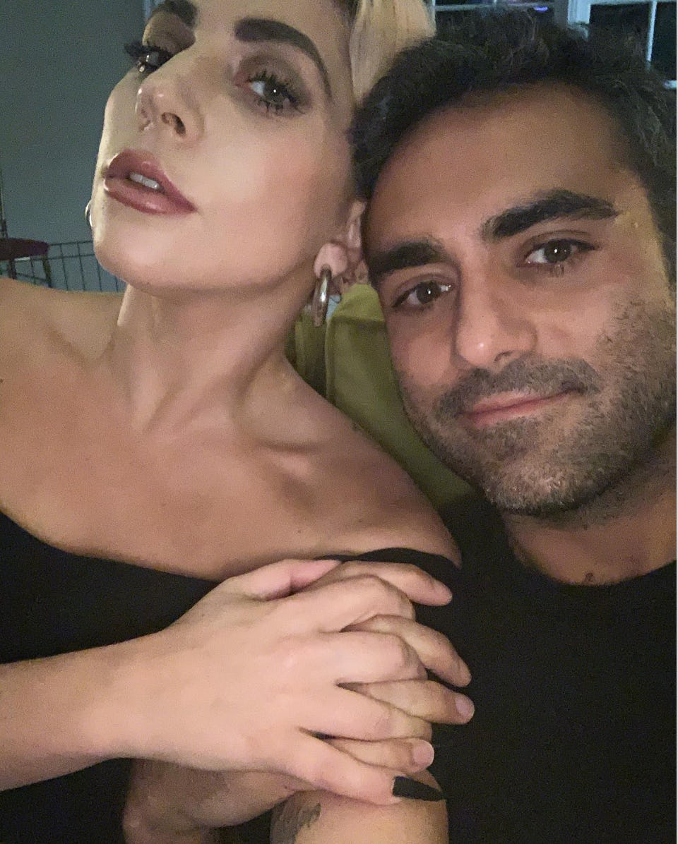 Lady Gaga &amp; Michael Polansky pose for a selfie