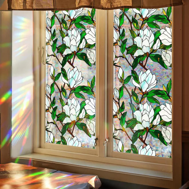 Aomkmi Stained Glass Window Privacy Film