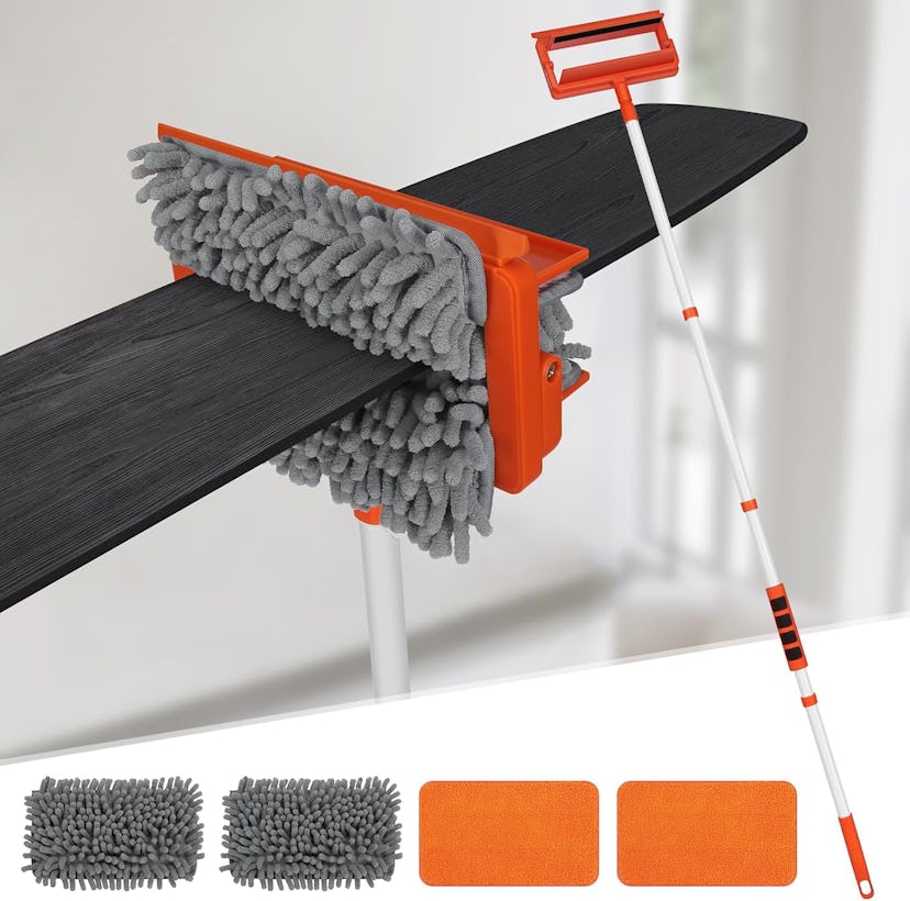 Qaestfy Ceiling Fan Cleaner Duster with Extendable Pole