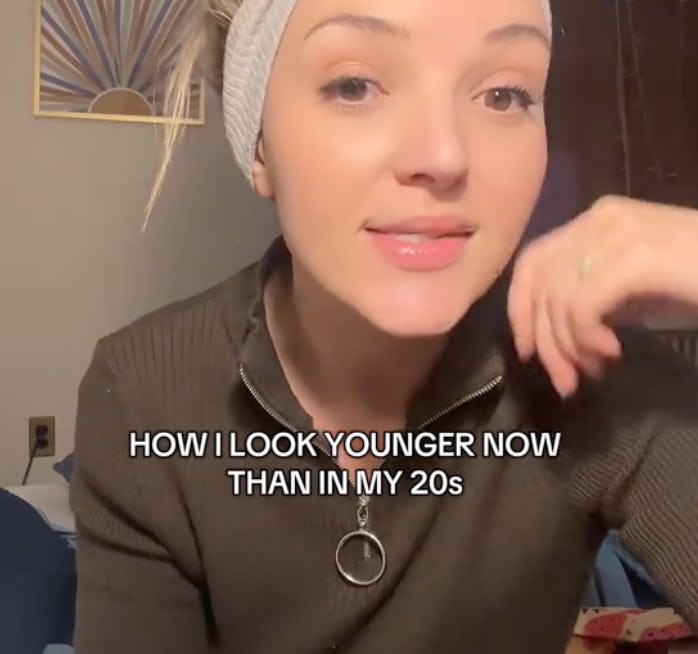 tiktok user shows pearl powder benefits