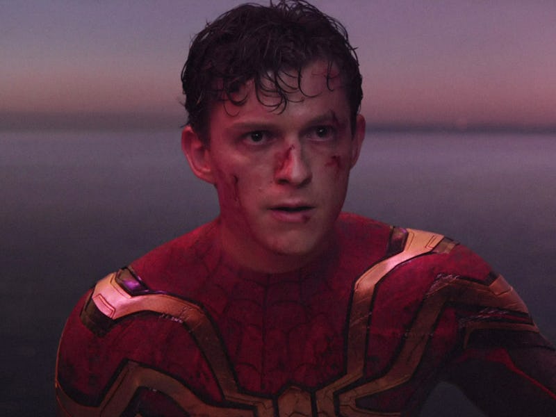 Tom Holland as Peter Parker/Spider-Man in Spider-Man: No Way Home