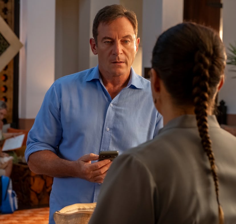 Jason Isaacs spoke about the 'White Lotus' cast drama rumors, as fans suspect tension between Aimee ...