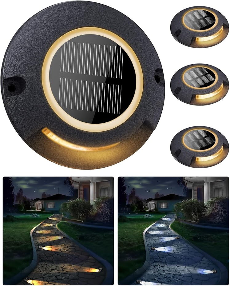 FabStyl Solar Walkway Path Lights (4-Pack) 