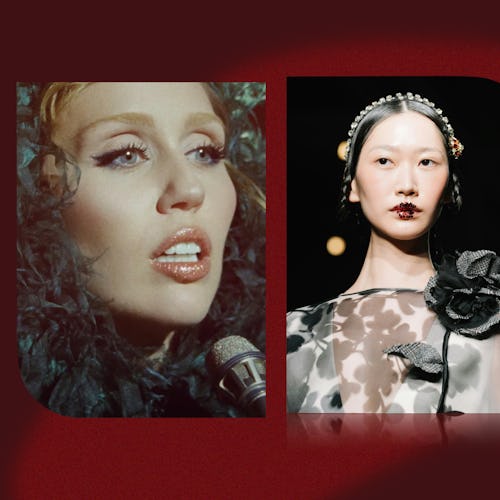 The “disco lips” makeup trend brings the party to your pout.