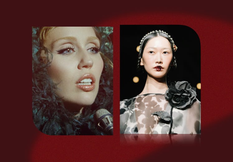 The “disco lips” makeup trend brings the party to your pout.