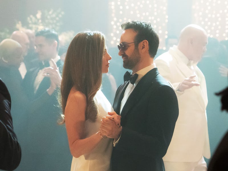 Heather Glenn (Margarita Levieva) and Matt Murdock/Daredevil (Charlie Cox) in Daredevil: Born Again