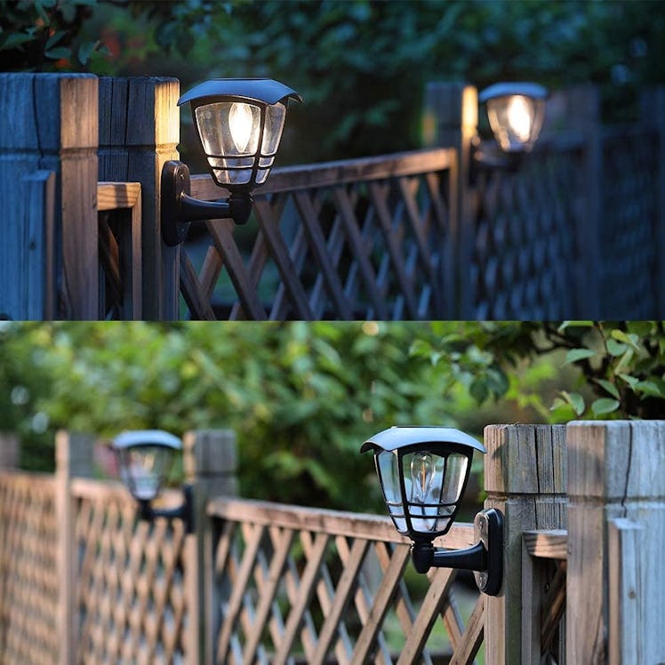 MAGGIFT Solar-Powered Wall Lantern (2-Pack)