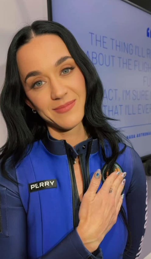Katy Perry before her Blue Origin space flight. Screenshot via Instagram
