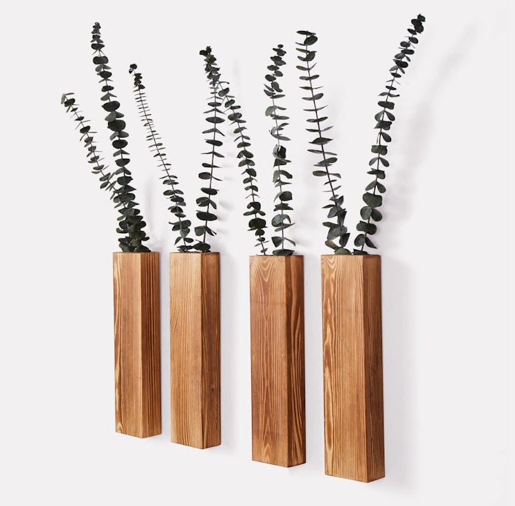 Mokof Wood Wall Planters (4-Pack)