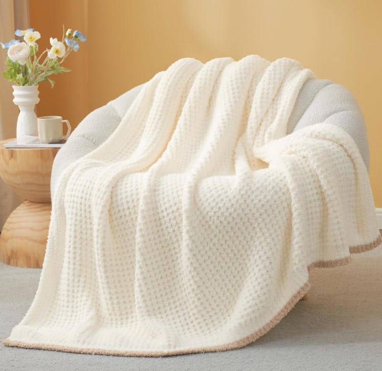 Snuggle Sac Ultra Soft Waffle Throw Blanket