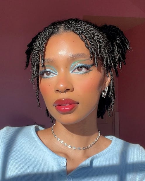 Chrome eyeliner is trending. Here's how to rock the metallic look.