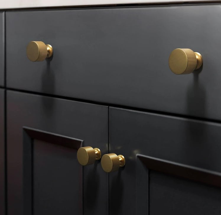 RZDEAL Solid Brass Cabinet Knobs (4-Pieces)