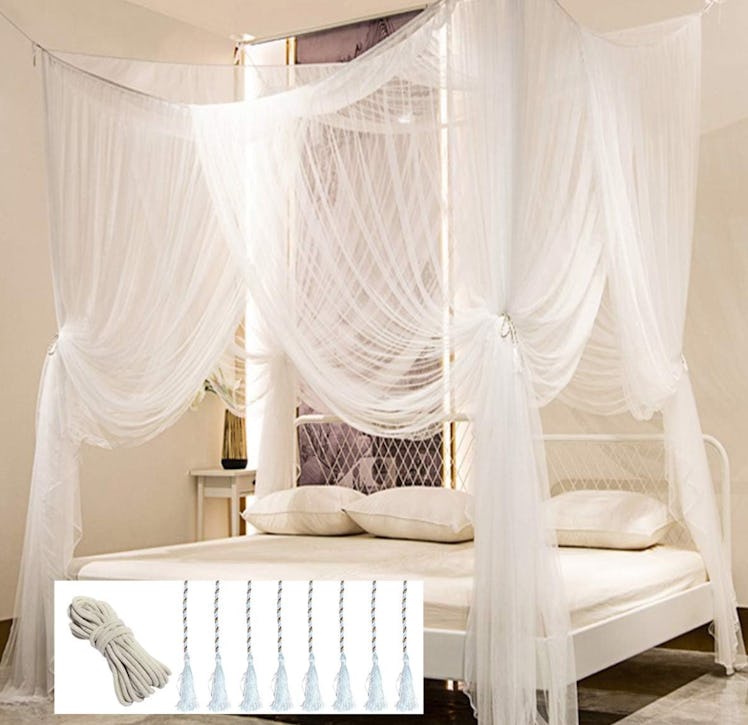 Comtelek Canopy Bed Curtains