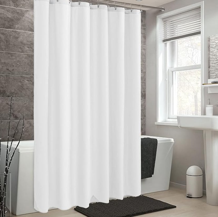 ALYVIA SPRING Waterproof Fabric Shower Curtain Liner 
