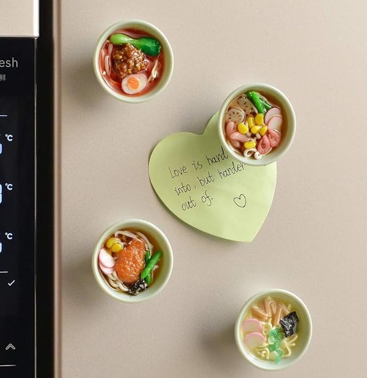 Dollhouse Kitchen Ramen Magnets (4-Pack)