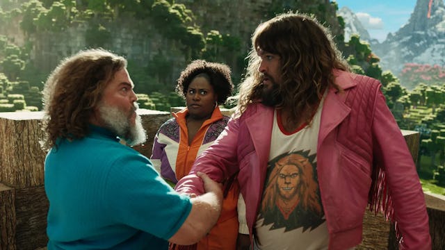 Minecraft movie starring Jack Black, Jason Momoa, and Danielle Brooks.
