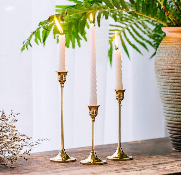 NUPTIO Taper Candle Holders (3-Pack)
