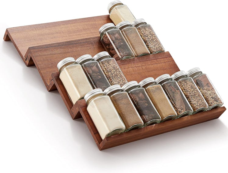 Tinamo Wood Spice Drawer Organizer (4-Pack)