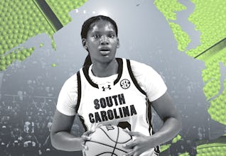 Sania Feagin plays in her South Carolina gear.