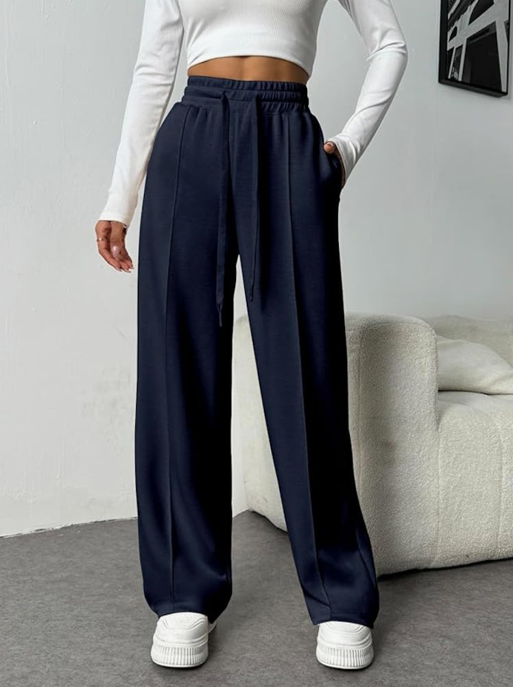 PINSPARK Wide Leg Sweatpants