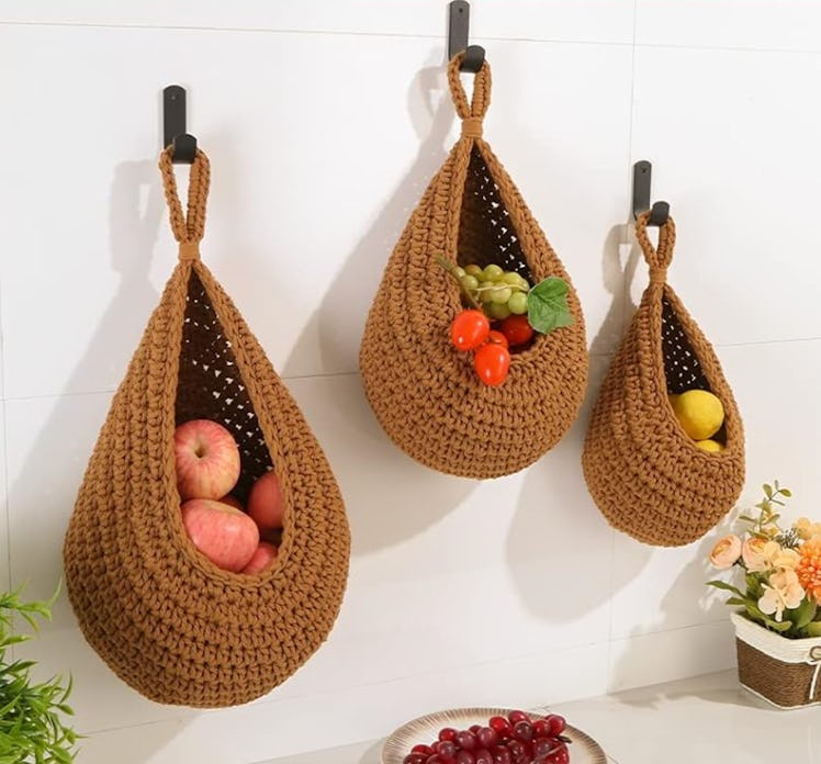 OGOTEZ Hanging Fruit Baskets (Set of 3) 