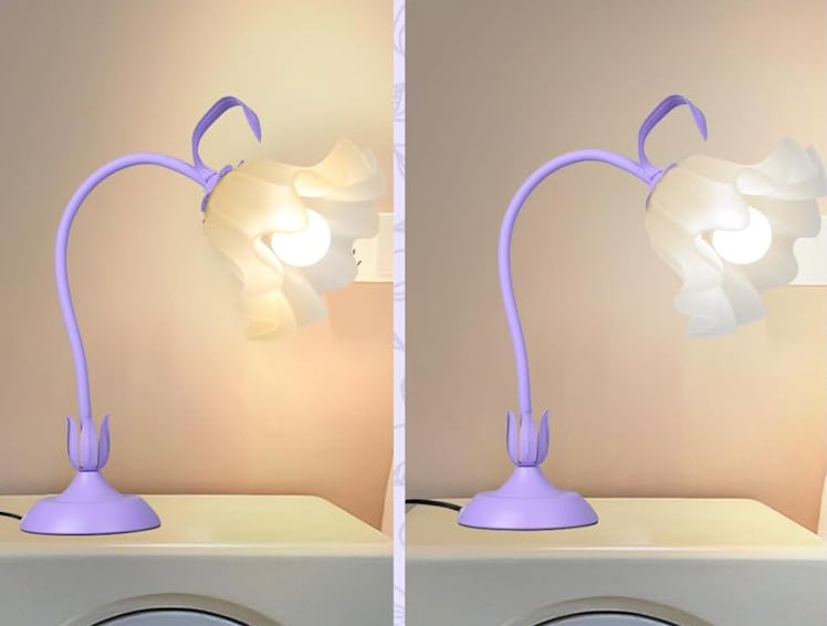 Loxphyn Flower Bedside Desk Lamp