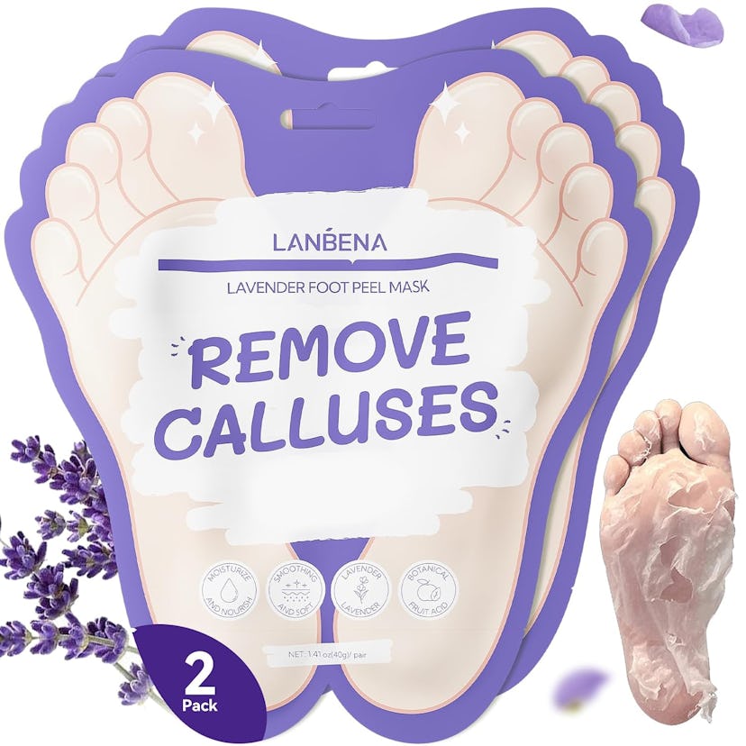 LANBENA Lavender Foot Peel Mask (2 Pairs) 
