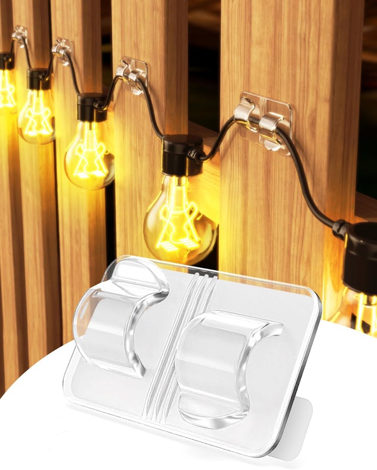 Ispneay Hooks for Outdoor String Lights (30-Pack) 