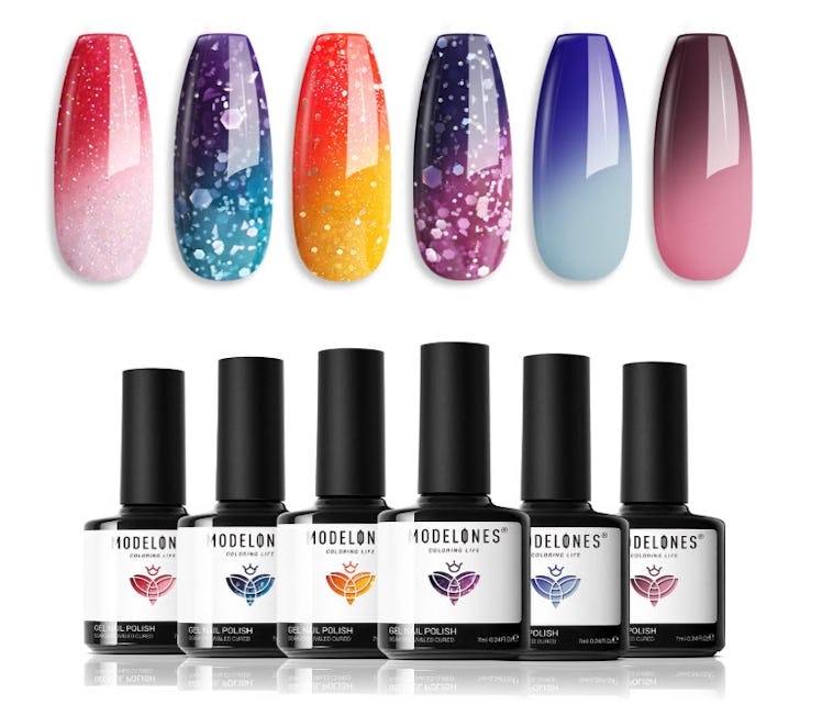 modelones Color Changing Gel Nail Polish Set (6 Colors)