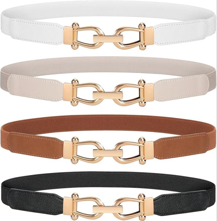 WERFORU Skinny Belts (4-Pack)