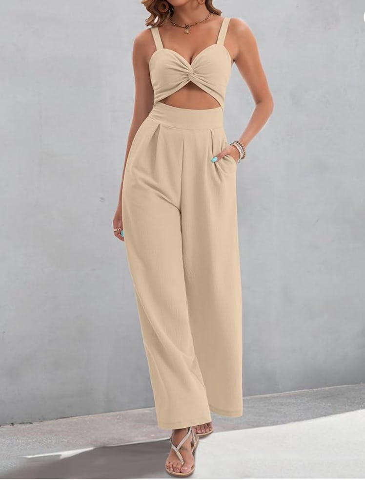 AGERWAY Twist Top One Piece Jumpsuit