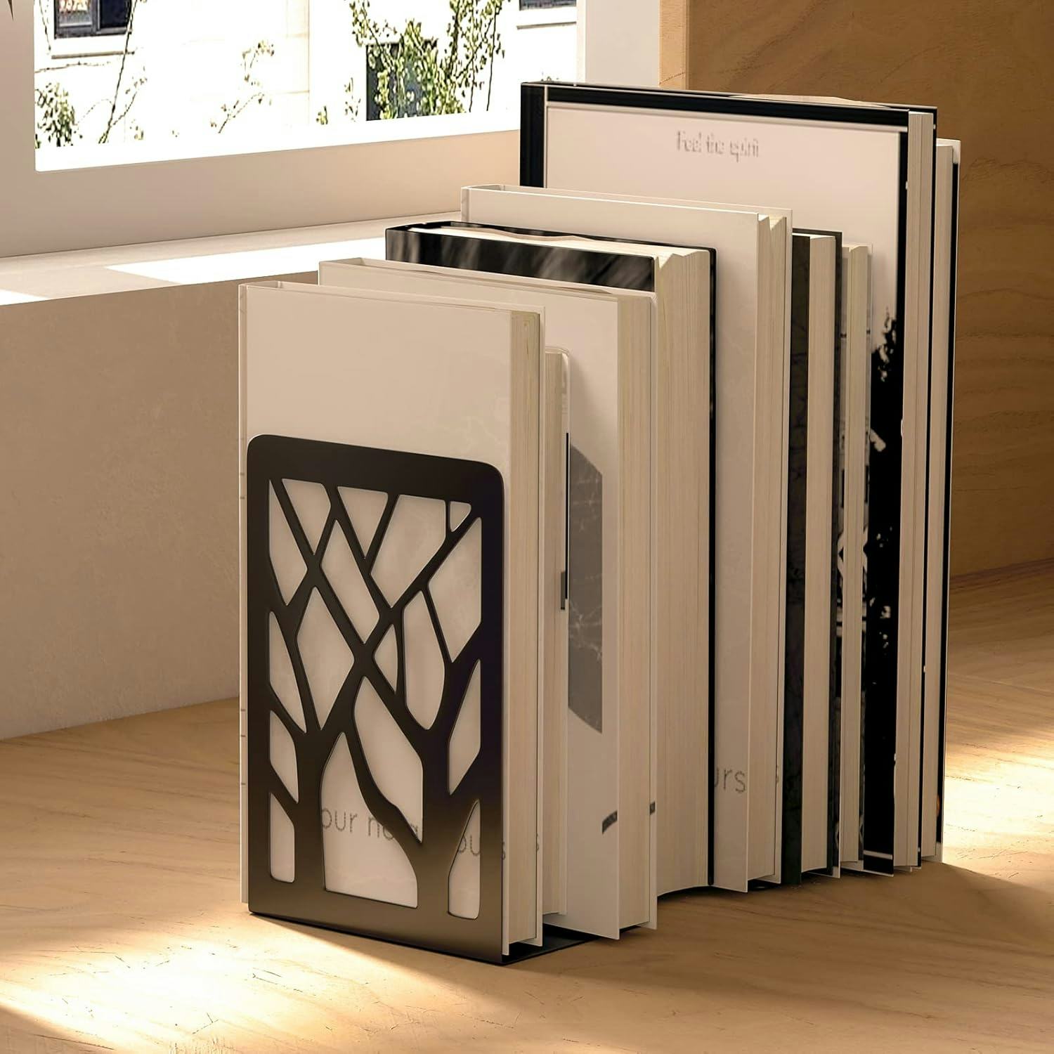 MaxGear Book Ends Tree Design Modern Bookends