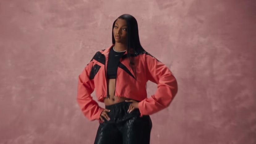 Angel Reese stars in a Reebok campaign.