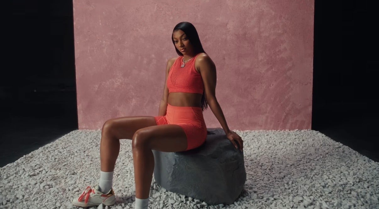 Angel Reese stars in a Reebok campaign.