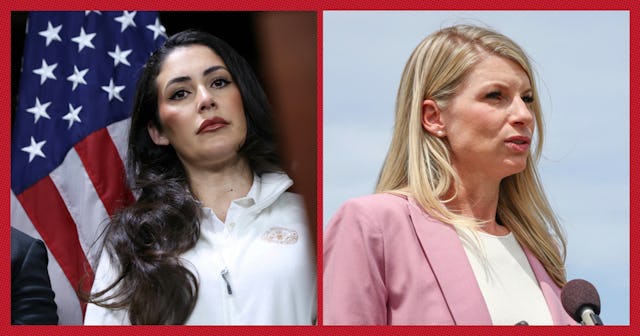 Side by side images of Rep. Anna Paulina Luna (R, FL) and Rep. Brittany Pettersen (D, CO)