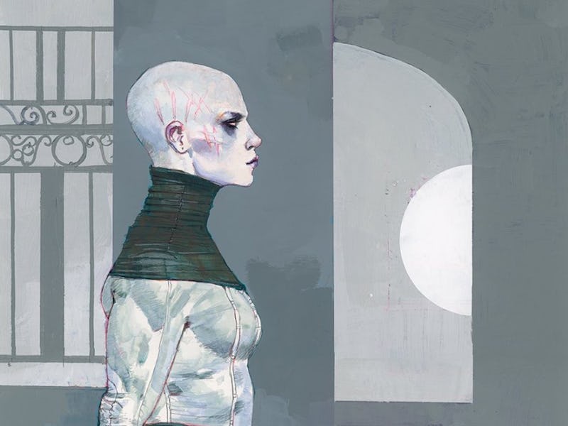 The original Dermot Power concept art for Asajj Ventress