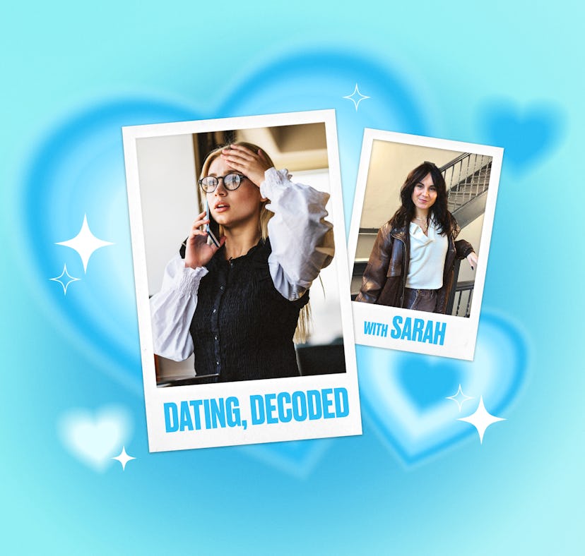 woman who is emotionally cheating on her boyfriend; advice columnist Sarah Ellis