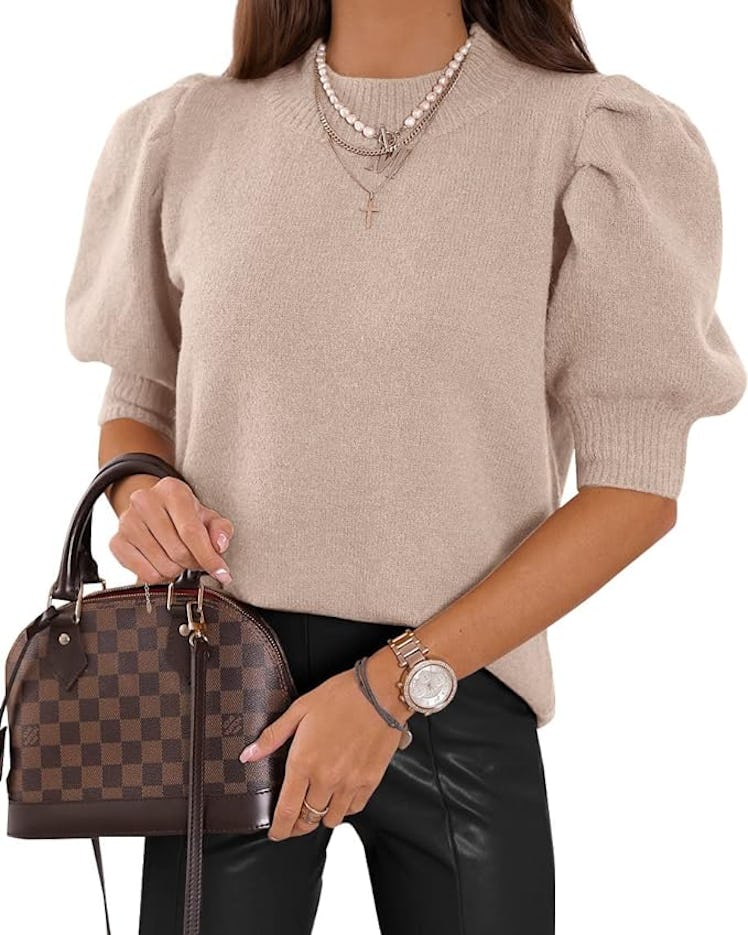 Gorabon Puff Short Sleeve Sweater